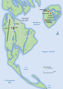 Tangier Island Map